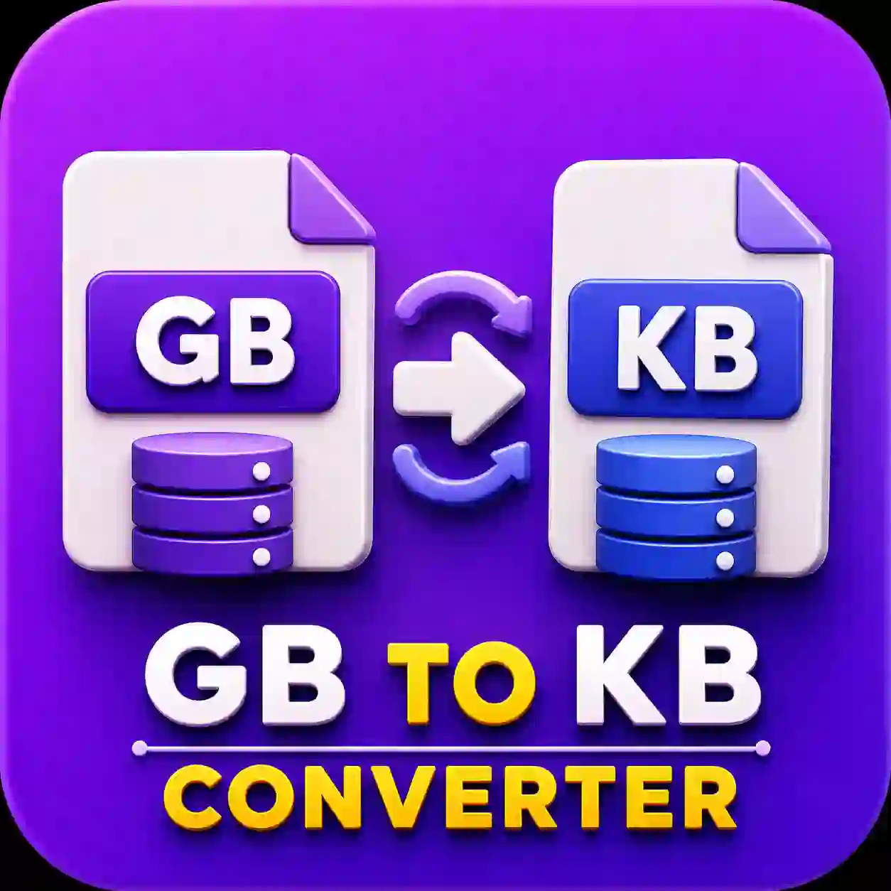 GB to KB Converter