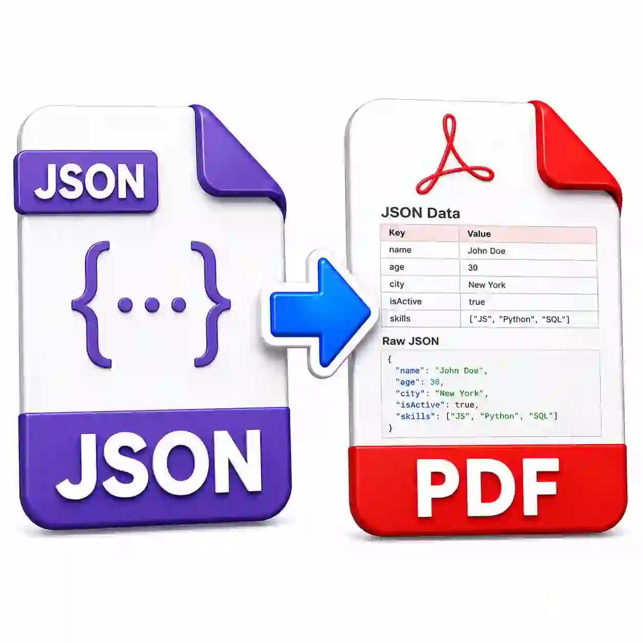 JSON to PDF