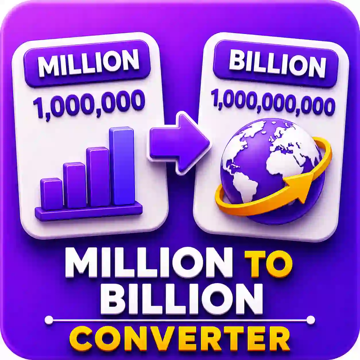 Million to Billion Converter