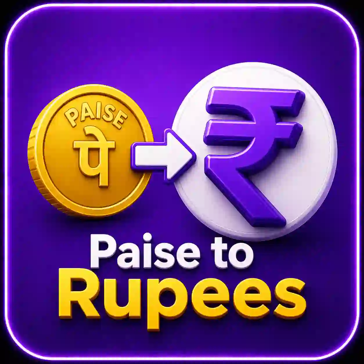 Paise to Rupees Converter