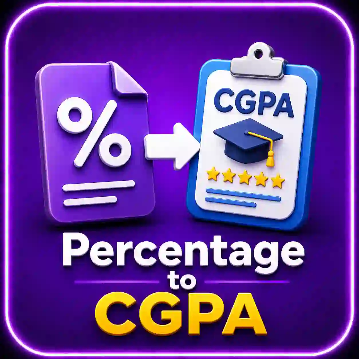 Percentage to CGPA