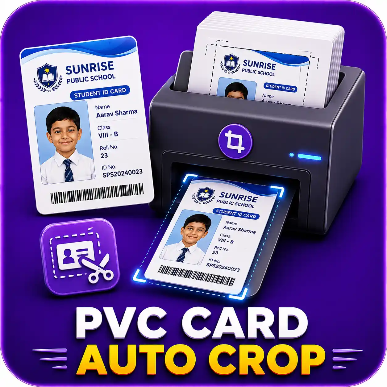 PVC Card Auto Crop Tool