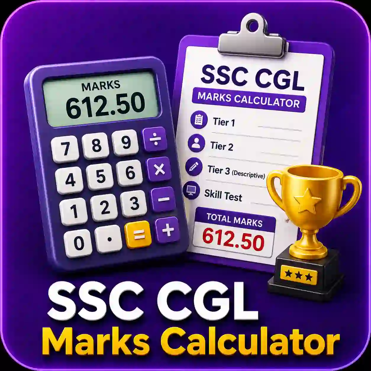 SSC CGL Marks Calculator