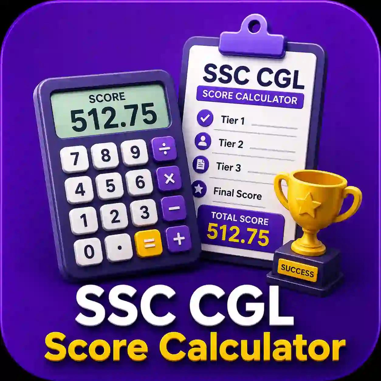 SSC CGL Score Calculator